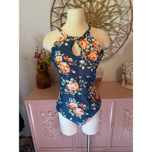 Women Unbranded Swimsuit‎ XL Teal Orange